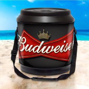 Cooler térmico 24 latas com alça Budweiser Menor preço em Cooler térmico 24 latas com alça Budweiser