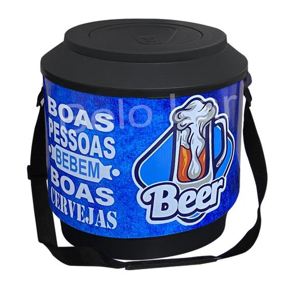 Imagem de Cooler Térmico Para Garrafas e Latas 21 Litros Adesivados