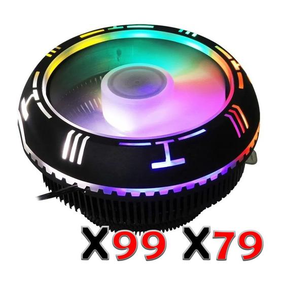 Cooler X99 Lga2011-3 Xeon Gamer Rgb Led Cpu Intel + Suporte LGA 2011 Menor preço em Cooler X99 Lga2011-3 Xeon Gamer Rgb Led Cpu Intel + Suporte LGA 2011