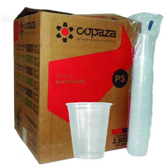 Imagem de Copo 180Ml Descartavel Plastico Agua Copa C/2500 Transpare