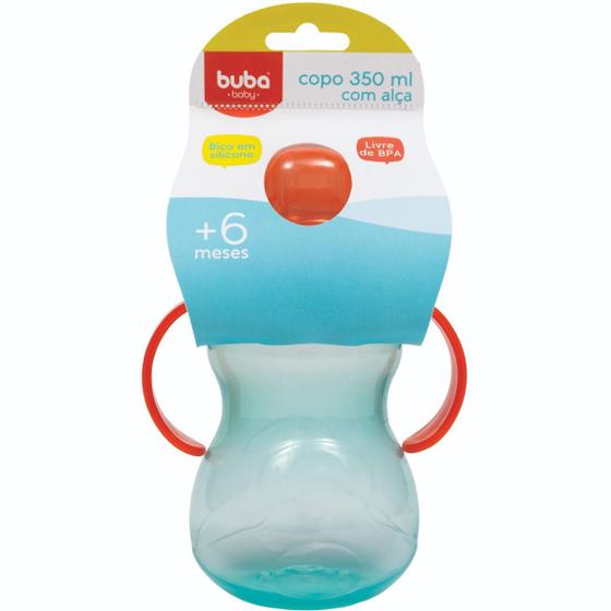 Imagem de Copo 350 Ml Com Alça Buba Bico Silicone Para Criança