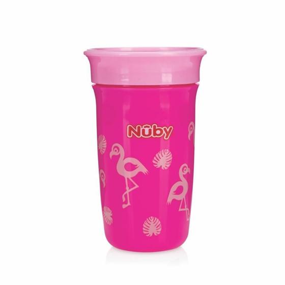 Imagem de Copo 360º Decorado 300Ml +12M Rosa Nuby