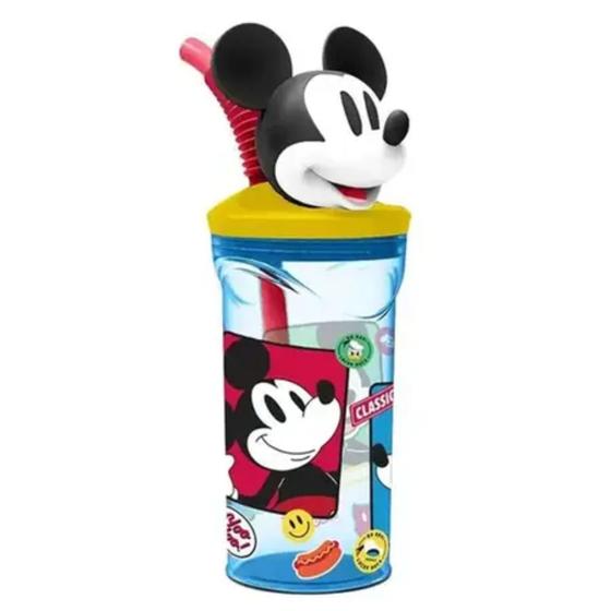 Imagem de Copo 3D com Canudo Mickey Capacidade 360ml