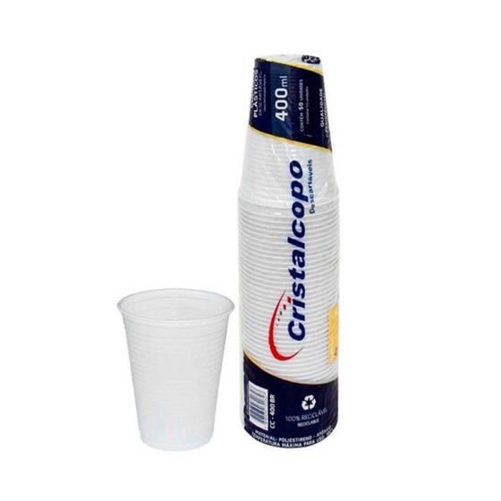 Imagem de Copo 400ml transparente com 50 unidades - cristalcopo