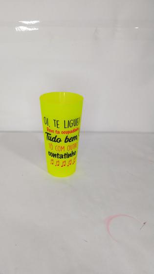 Imagem de Copo 550ml Amarelo Neon Medida