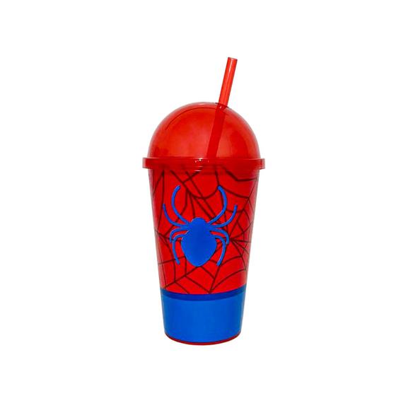 Imagem de Copo 550ml com Estampa de Princesa Tampa Sorvete e Canudo Ideal para Festas
