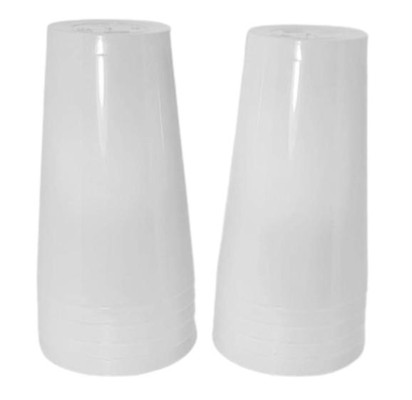 Imagem de Copo Acrílico Resistente 200ml Branco Sólido - 10 unid