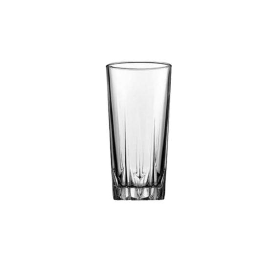 Imagem de Copo Alto de Vidro com Textura Ondas Plasvale 220ml