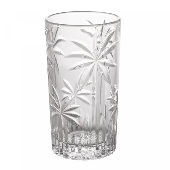 Imagem de Copo Alto Transparente Cristal Palm Tree 360ML Wolff