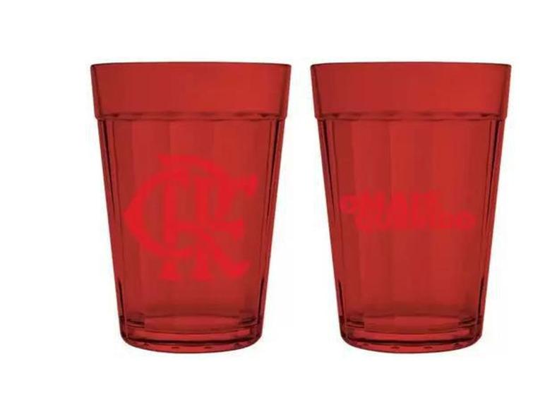 Imagem de Copo americano prime 190 ml flamengo vermelho luva com 2 (7898919016983) - Allmix