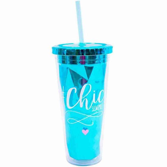 Imagem de Copo Azul Chic Sempre 650ml - Projeto Kiwi