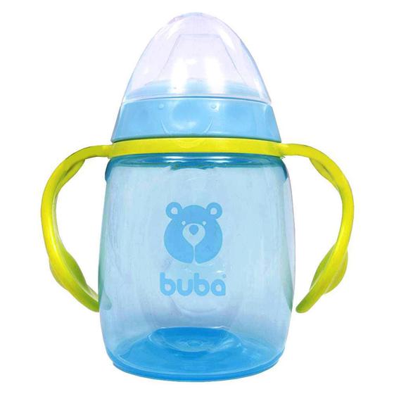Copo Azul Com Alça E Bico De Silicone - Buba Menor preço em Copo Azul Com Alça E Bico De Silicone - Buba