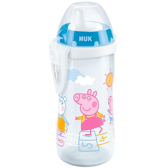 Imagem de Copo Bebê Criança Infantil 300ml Treinamento Antivazamento Com Tampa Peppa Pig Neutro Kiddy Cup Nuk