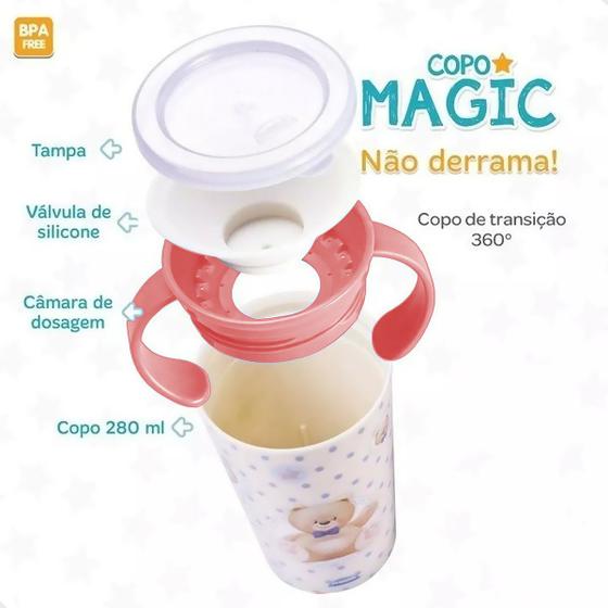 Imagem de Copo Bebe Magic 360 Treinamento Antivazamento Menina