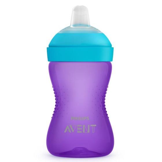 Imagem de Copo bico macio azul e roxo - 300ml - 9m - philips avent