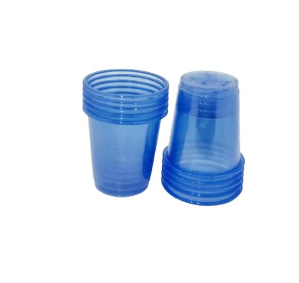 Imagem de Copo Biodegradável Crystal Shot 30ml Azul Neon - 10 unid