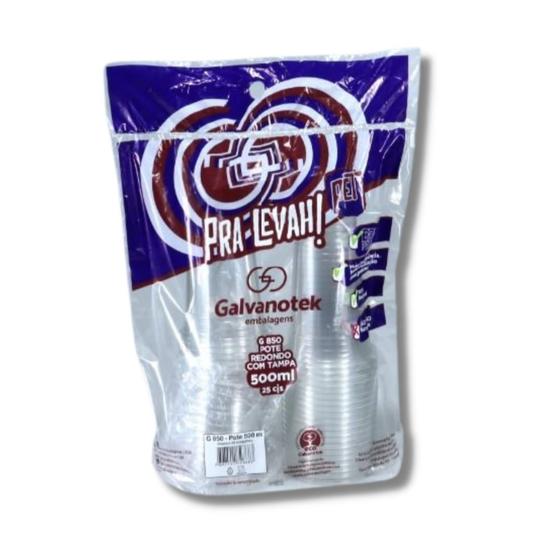 Imagem de Copo Bolha com Tampa 500ml G850 Galvanotek c/25 un