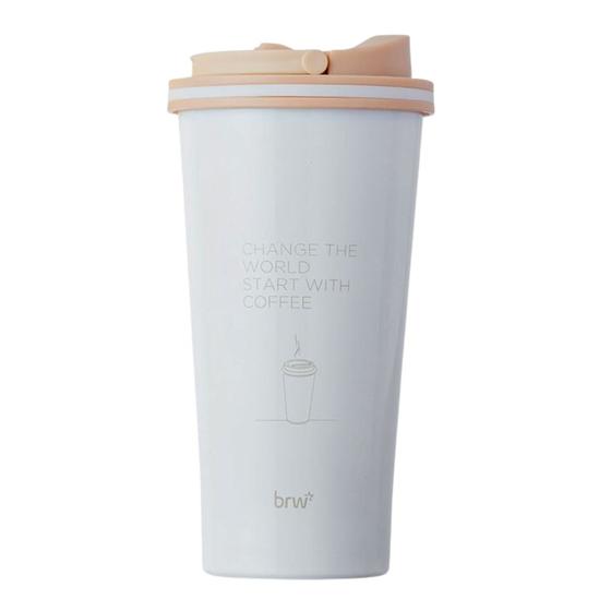 Imagem de Copo Brw Metálico Termico 500ml Branco