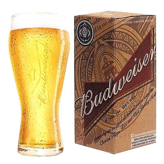 Imagem de Copo Budweiser 400ml Ambev Na Caixa