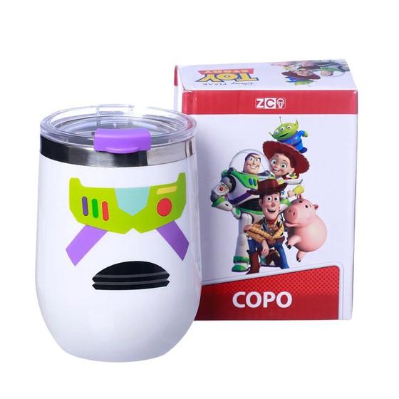 Imagem de Copo Buzz Lightyear Semi-térmico 400ML Com Tampa Oficial Toy Story Disney Pixar