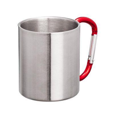 Imagem de Copo Caneca Adventure 220ml Nautika Aço Inox com Mosquetão Guepardo