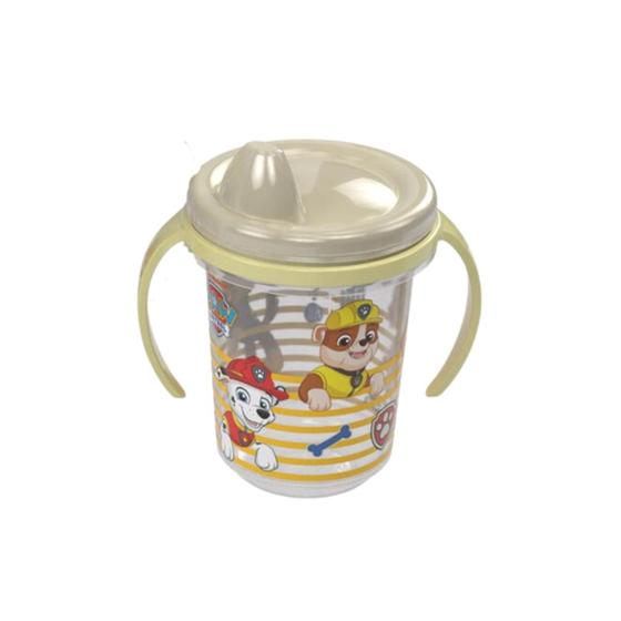Imagem de Copo Caneca Com Alça E Tampa Rosa Azul Infan 330 Ml Plasútil Variação