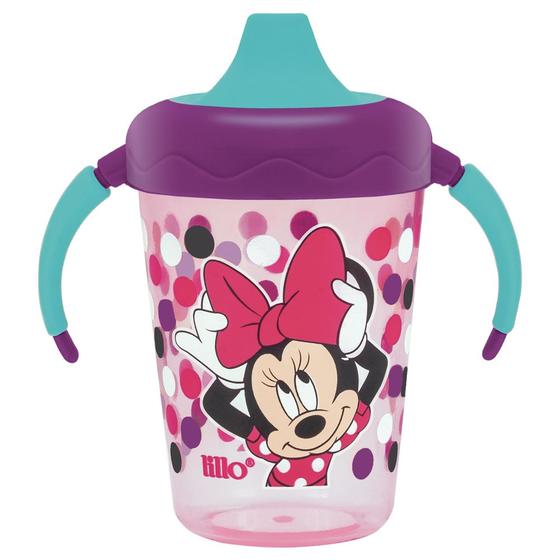 Imagem de Copo Caneca Infantil Lillo Treinamento Antivazamento Aprendizado Magia 207ml 6 Meses Com Alça