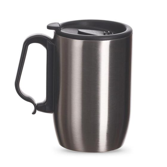Imagem de Copo Caneca Térmica Aço Inox 350 Ml Para Café Chá Chocolate Com Tampa
