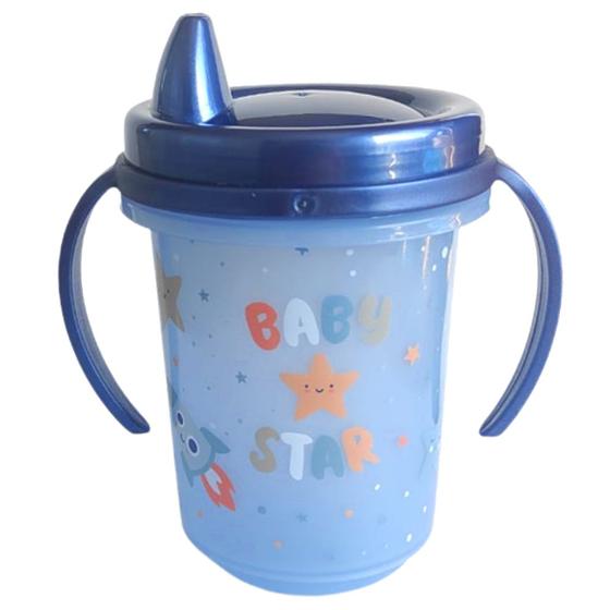 Imagem de Copo Caneca Transição Treinamento Bebe 330ml Atóxico Menino