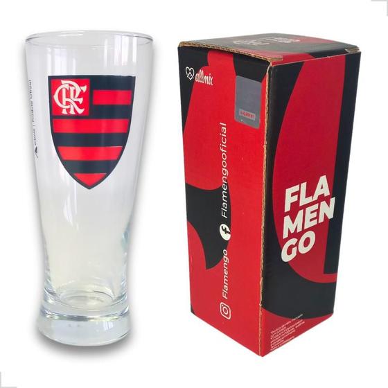 Imagem de Copo Cerveja Chopp Tulipa Flamengo Licenciado 300ml