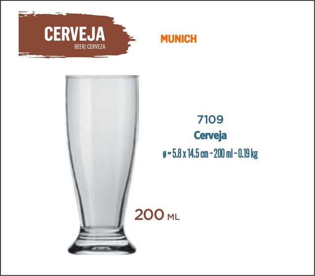 Imagem de Copo Cerveja Munich 200ml-artesanal-pilsen-premium-ipa