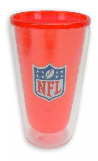 Imagem de Copo Cerveja NFL Vermelho 450 ML Parede Dupla - Marca NFL