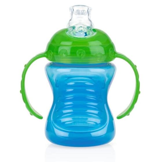 Imagem de Copo Com Alça 240ml Azul - Nuby