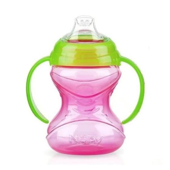 Imagem de Copo Com Alça 240ml Rosa - Nuby