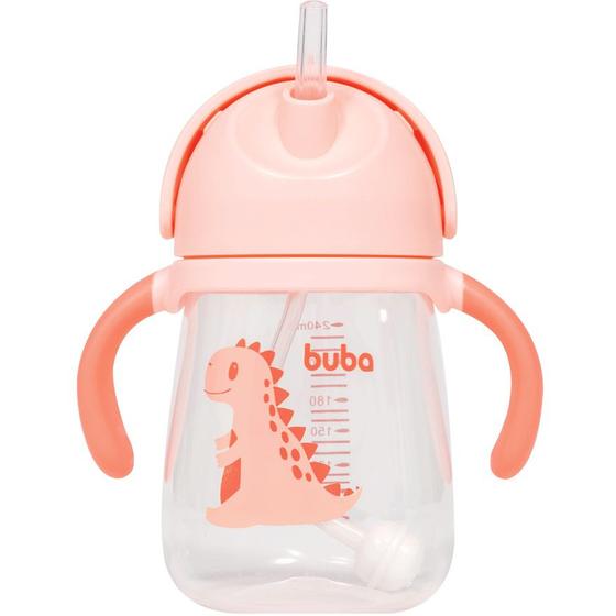 Imagem de Copo com Alça Dino 240Ml (12m+) Rosa- Buba