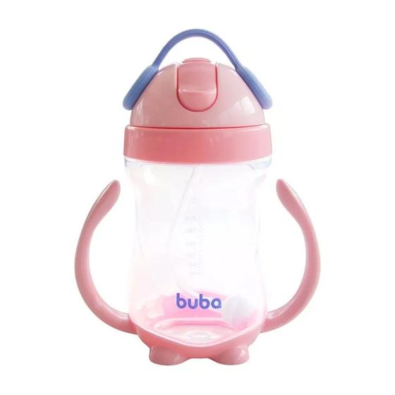 Imagem de Copo Com Alça e Pêndulo 300ml +12m Rosa Buba