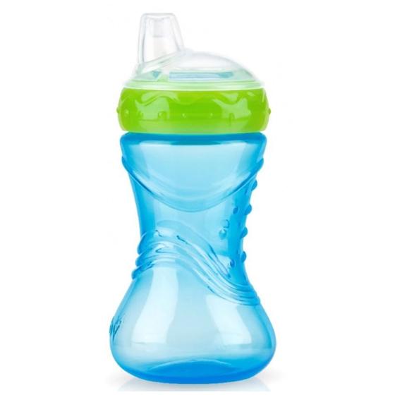 Imagem de Copo Com Bico de Silicone 300ml Azul - Nuby