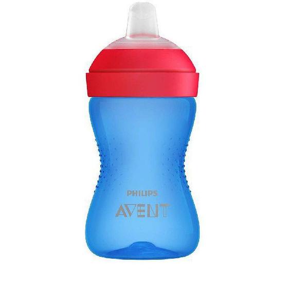 Imagem de Copo com Bico Macio MY GRIPPY AVENT Philips AZUL/VERMELHO 300ML SCF802/01