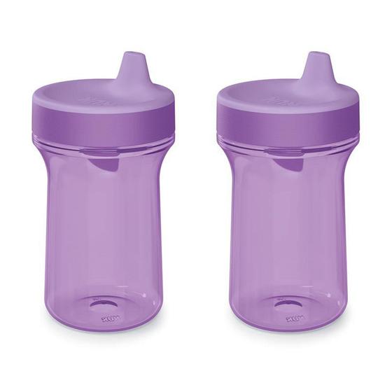 Imagem de Copo com canudinho NUK Everlast Hard Spout, 10 onças, roxo, 