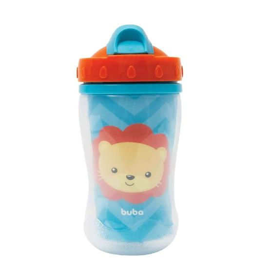 Copo com Canudo - Buba - Animal Fun - Leão - 320 ml - Copos - Magazine ...