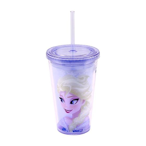 Imagem de Copo Com Canudo Elsa 450ml Frozen - Disney