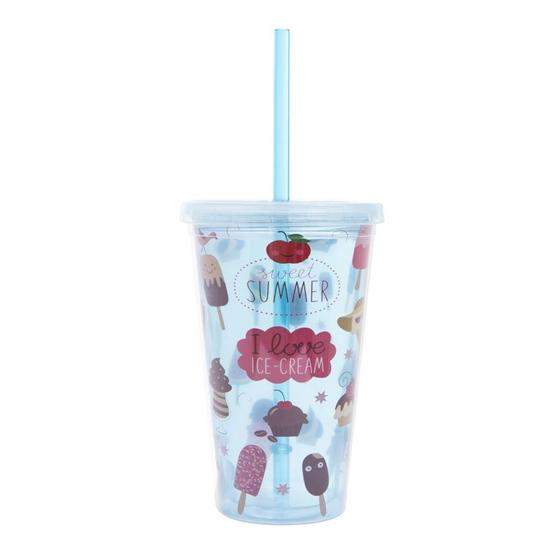 Imagem de Copo Com Canudo Ice Cream 500ml