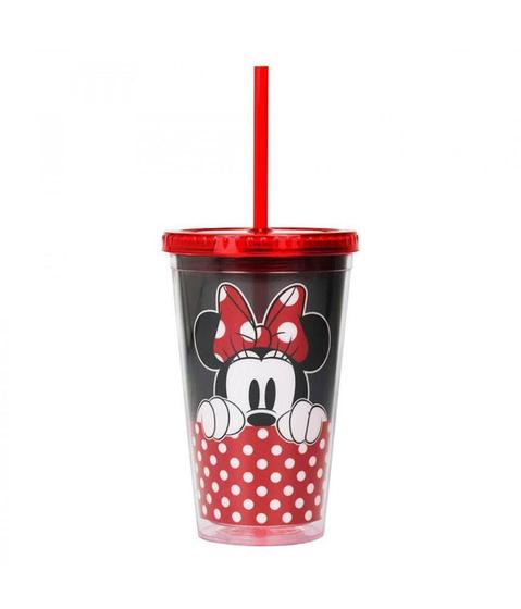 Imagem de Copo Com Canudo Minnie 450ml Disney - Minas de Presentes