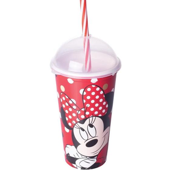 Imagem de Copo com Canudo! Minnie Plasutil - 500 ml
