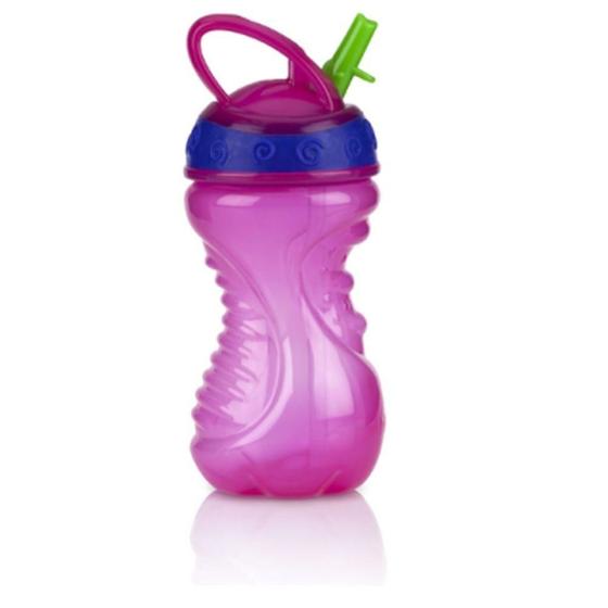Imagem de Copo Com Canudo Rígido Retrátil Rosa - Nuby - Nûby