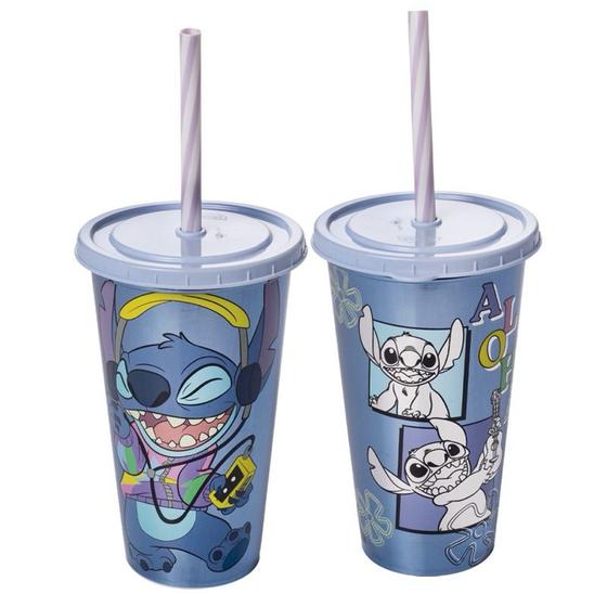 Imagem de Copo com canudo Stitch Refri 500 ml