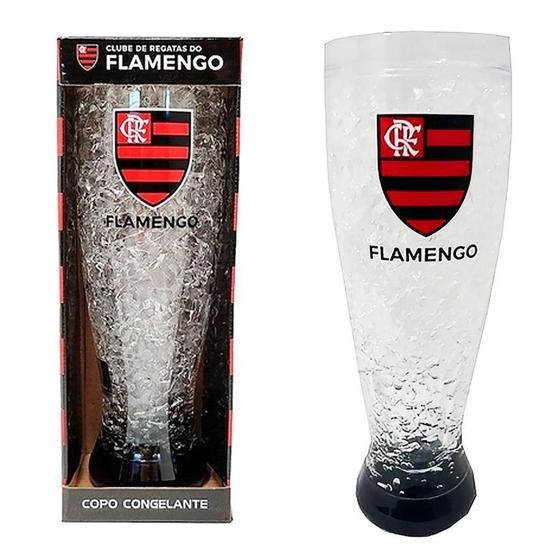 Imagem de Copo Com Gel Congelante 450ml Flamengo Oficial Licenciado - Mileno