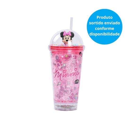 Imagem de Copo com led e canudo-Minnie-450ml-Disney-BBR