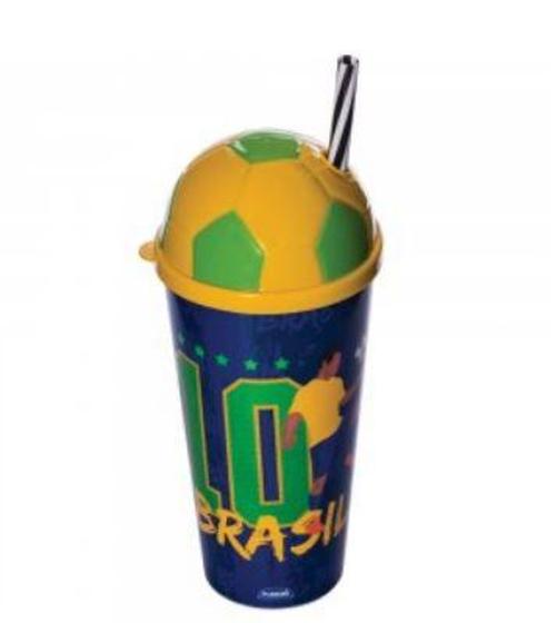 Imagem de Copo com Tampa Bola Copa 2022 540ml - PLASUTIL