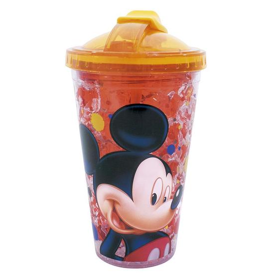 Imagem de Copo Com Tampa E Canudo Mickey Com Gel Congelante 450ml